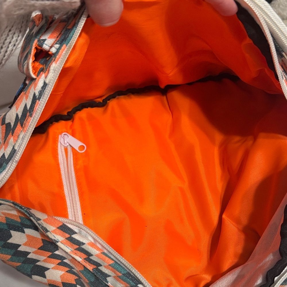 Kavu Geometric Belt Bag - Orange, Green, Black - Picture 5 of 8